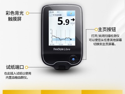 雅培（Abbott）家用血糖儀瞬感動(dòng)態(tài)血糖儀套裝 1+2型圖3